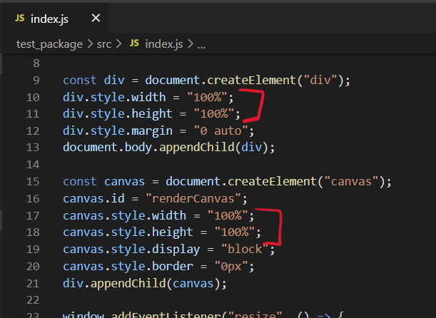 Test package index.js