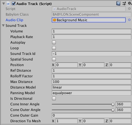 Audio Track Component