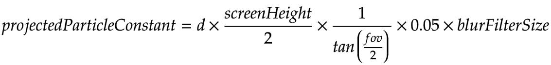 Projected particle constant